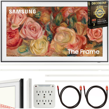 Samsung 75 inch The Frame QLED 4K Smart TV 2024+26 Months Protection Pack Bundle