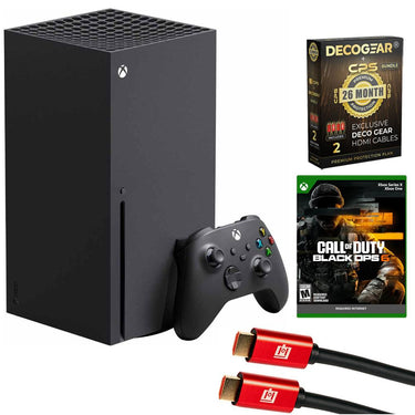 Microsoft Xbox Series X 1TB w/ Call of Duty Black Ops 6 +26 Months Protection Pack Bundle