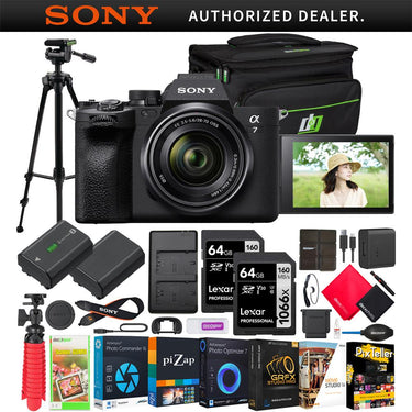 Sony a7 IV Mirrorless Full Frame Camera + 28-70mm Lens Kit + Pro Bundle Refurbished