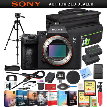 Sony a7 III Alpha Mirrorless 4K Camera + Case & Battery Kit Bundle Refurbished