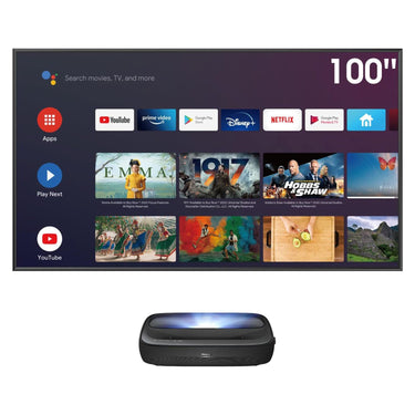 Hisense 4K UHD TV TriChroma Laser UST Ultra Projector w/ 100" ALR Screen, Refurbished