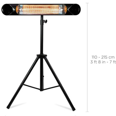 Briza Infrared Electric Patio Heater Indoor/Outdoor Portable Wall/Garage Heater