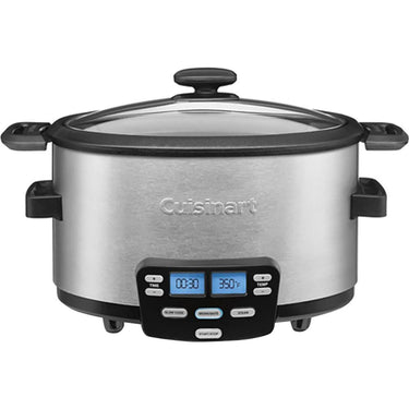Cuisinart MSC-400 3-In-1 Cook Central 4-Quart Multi-Cooker, Silver, Refurbished