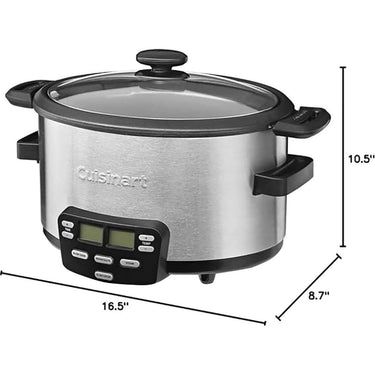 Cuisinart MSC-400 3-In-1 Cook Central 4-Quart Multi-Cooker, Silver, Refurbished