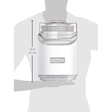 Cuisinart ICE-60WP1 2-Quart Cool Creations Ice Cream, Stainless Steel/White, Refurbished