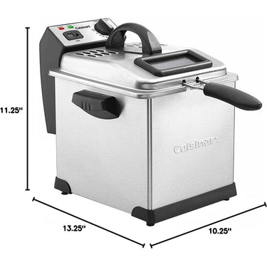Cuisinart CDF-170 3.4-Quart Deep Fryer, Stainless Steel - Refurbished