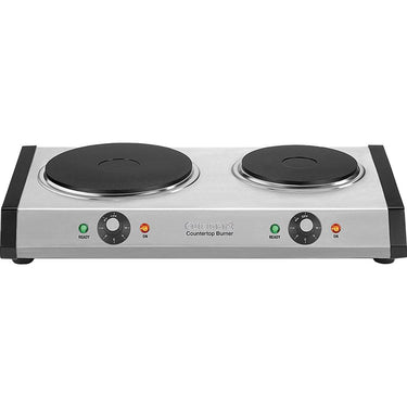 Cuisinart CB-60 Countertop Double Burner, Silver - Refurbished
