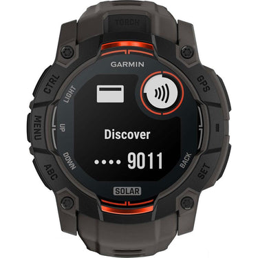 Garmin Instinct 3 - 50 mm Outdoor GPS Smartwatch, SOLAR, Black with Charcoal Band