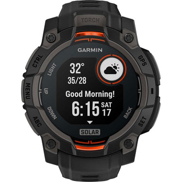 Garmin Instinct 3 - 45 mm Outdoor GPS Smartwatch, SOLAR, Black with Black Band