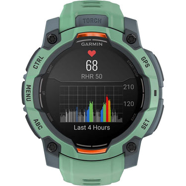 Garmin Instinct 3 - 45 mm Outdoor GPS Smartwatch, AMOLED, Neo Tropic w/ Neo Tropic Band