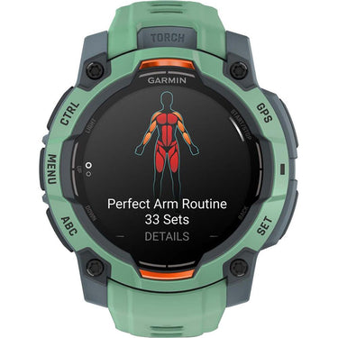 Garmin Instinct 3 - 45 mm Outdoor GPS Smartwatch, AMOLED, Neo Tropic w/ Neo Tropic Band