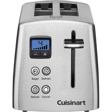 Cuisinart CPT-415 Countdown 2-Slice Metal Toaster, Brushed Stainless - Refurbished