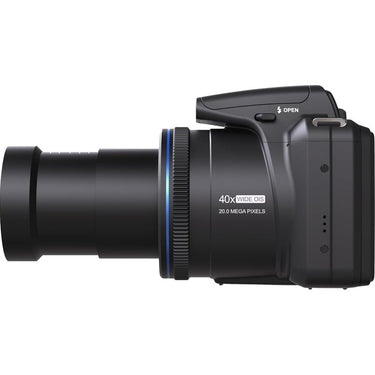 Minolta MN40Z 20 MP / 1080P FHD Bridge Camera w/40x Optical Zoom (Black) - Open Box