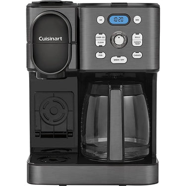 Cuisinart 2-IN-1 Center Combo Brewer Coffee Maker, Black Stainless - Open Box