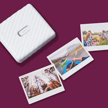 Fujifilm Instax Link Wide Smartphone Printer, Ash White (16719550) - Open Box