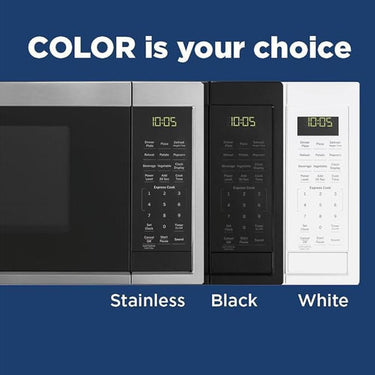 GE Countertop Microwave Oven; 900-watt 0.9 Cu. Ft; Stainless Steel - Open Box