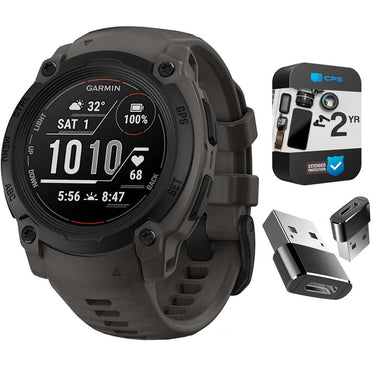 Garmin Instinct E 45mm Rugged Outdoor GPS Smartwatch +2-YR CPS Protection Pack +Adapter