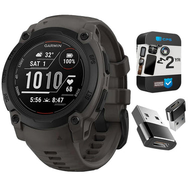 Garmin Instinct E 40mm Rugged Outdoor GPS Smartwatch +2-YR CPS Protection Pack +Adapter