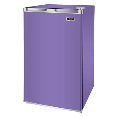 RCA IGLOO Mini Refrigerator 3.2 Cu Ft Fridge Purple with 3 Year Warranty