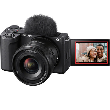 Sony ZV-E10 II Mirrorless Camera Black + 10-20mm F4 G Lens Kit & Accessories Bundle