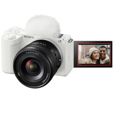 Sony ZV-E10 II Mirrorless Camera White + 10-20mm F4 G Lens Kit & Accessories Bundle