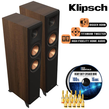 Klipsch Reference Premier RP-5000F II Floorstanding Speaker w/ Speaker Wire Bundle