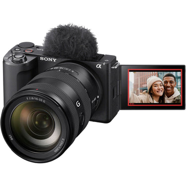 Sony ZV-E10 II Mirrorless Camera Black + 16-55mm F2.8 G Lens Kit & Accessories Bundle
