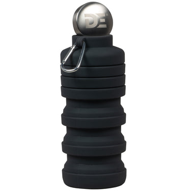 Deco Essentials Collapsable Water Bottle BPA Free 24oz (Gray/Stainless)