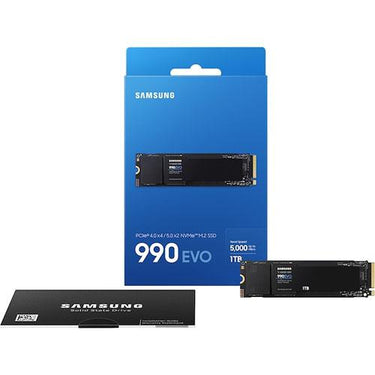 Samsung 990 EVO 5.0 NVMe Ultra-Fast 5000MB/s Read 1TB SSD - MZ-V9E1T0B/AM - Open Box