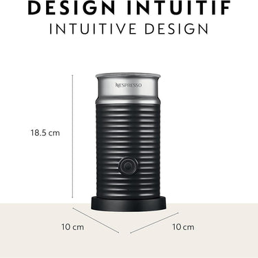 Nespresso Aeroccino 3 Milk Frother in Black - Open Box