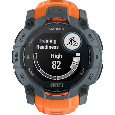Garmin Instinct 3 50mm Outdoor GPS Smartwatch, SOLAR, Twilight w/ HRM 200 (XS-S) Bundle