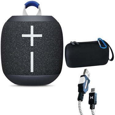 Logitech Core Wonderboom 4 Portable Waterproof Bluetooth Speaker w/ Accessories Bundle