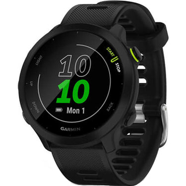 Garmin Forerunner 55 GPS Running Watch & Activity Tracker, Black +HRM 200 (XS-S) Bundle