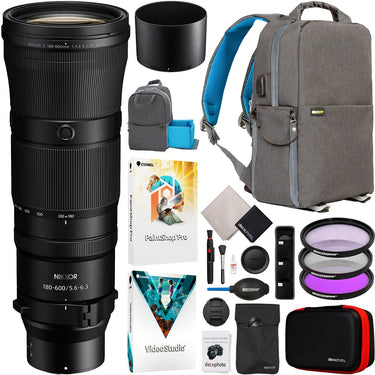 Nikon NIKKOR Z 180-600mm f/5.6-6.3 VR Full Frame Lens for Z-Mount Cameras 20117 Bundle