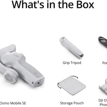DJI Osmo Mobile SE 3-Axis Phone Gimbal Stabilizer for iPhone & Android Bundle