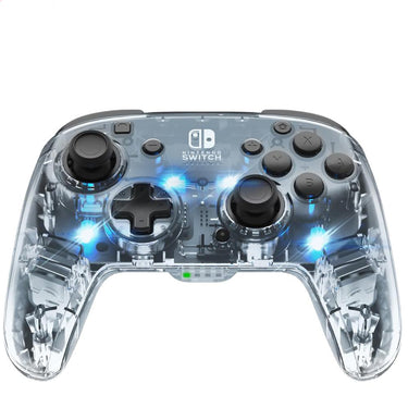 PDP Afterglow LED Wireless Deluxe Transparent Gaming Controller for Nintendo Switch