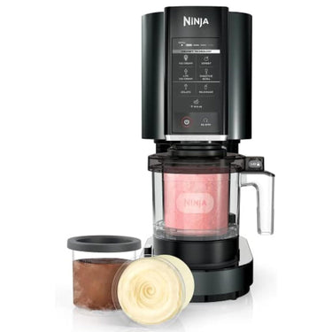 Ninja CREAMi Ice Cream, Sorbet, Milkshake Maker + 3 CREAMi Pints, Black