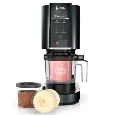 Ninja CREAMi Ice Cream, Sorbet, Milkshake Maker + 3 CREAMi Pints, Black