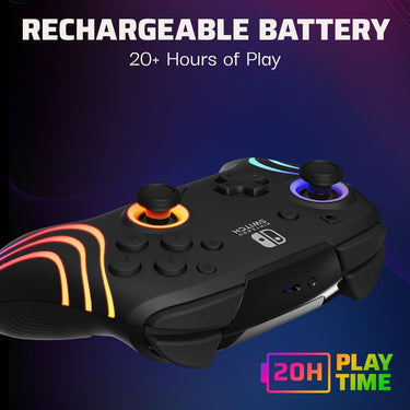 PDP Afterglow Wave Wireless Pro Controller with Full Motion for Nintendo Switch
