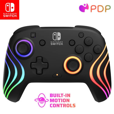 PDP Afterglow Wave Wireless Pro Controller with Full Motion for Nintendo Switch