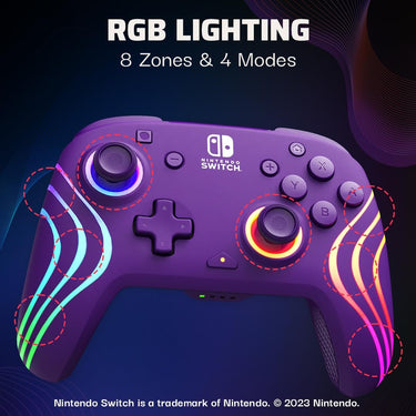 PDP Afterglow Wave Wireless Pro Controller with Full Motion for Nintendo Switch