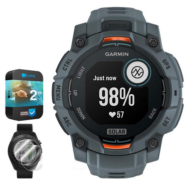 Garmin Instinct 3 45 mm Smartwatch SOLAR Twilight + 2x Protector + 2 Yr Warranty
