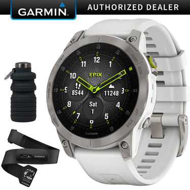 Garmin epix Gen 2, Premium Active Smartwatch Sapphire Ed. + HRM 200 (M-XL) Bundle