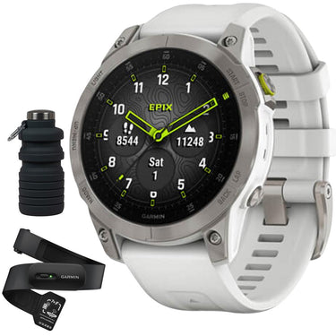 Garmin epix Gen 2, Premium Active Smartwatch Sapphire Ed. + HRM 200 (M-XL) Bundle