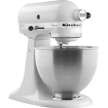 KitchenAid Classic Series 4.5 Quart Tilt-Head Stand Mixer, White (K45SS) - Open Box