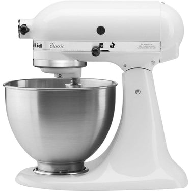 KitchenAid Classic Series 4.5 Quart Tilt-Head Stand Mixer, White (K45SS) - Open Box