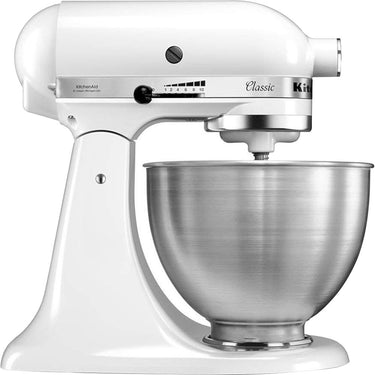 KitchenAid Classic Series 4.5 Quart Tilt-Head Stand Mixer, White (K45SS) - Open Box