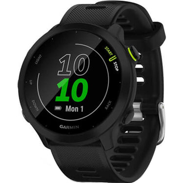 Garmin Forerunner 55 GPS Running Watch & Activity Tracker Black + HRM 200 (XS-S) Bundle
