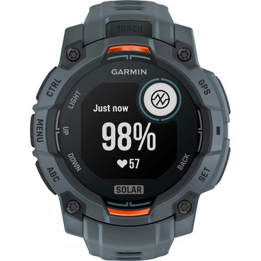 Garmin Instinct 3 45mm Outdoor GPS Smartwatch, SOLAR, Twilight w/ HRM 200 (XS-S) Bundle