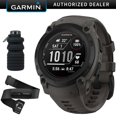 Garmin Instinct E 40mm Rugged Outdoor GPS Smartwatch (Charcoal) + HRM 200 (XS-S) Bundle